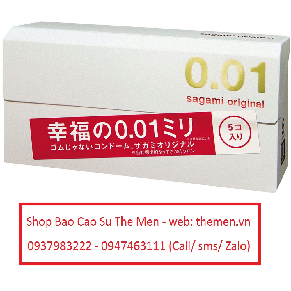 Description: Bao cao su mỏng nhất thế giới Sagami Original 0.01