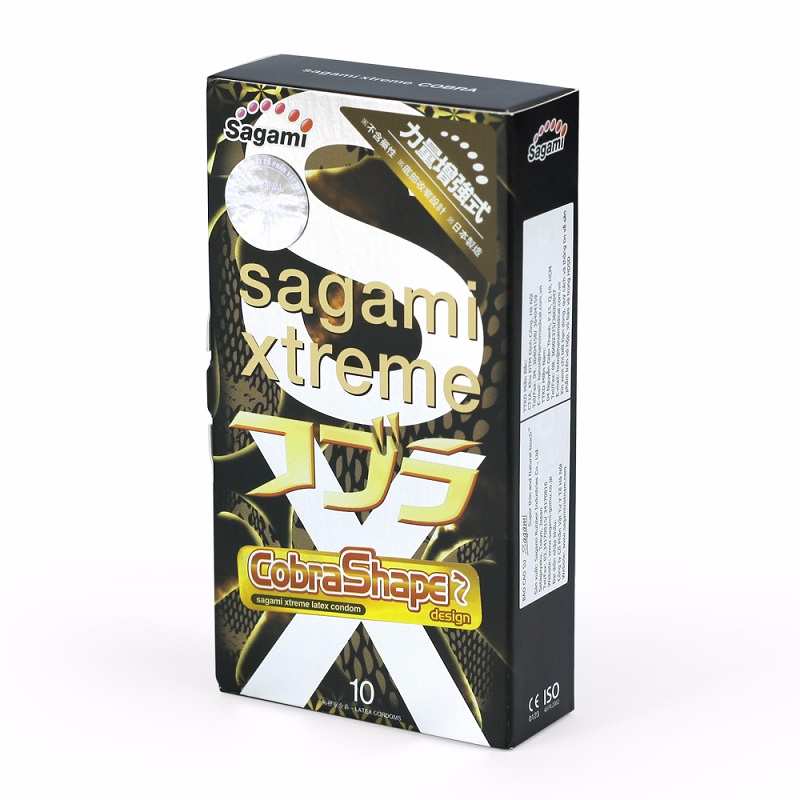 Презервативы Sagami Xtreme Cobra купить со скидкой в секс шопе  Презервативы  Классические